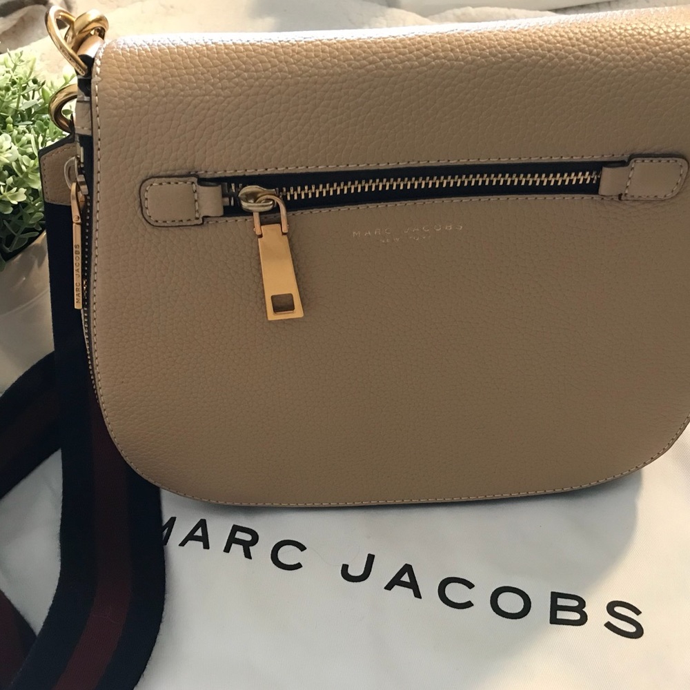 SOLD Marc Jacobs Gotham Sand Leather Saddle Bag